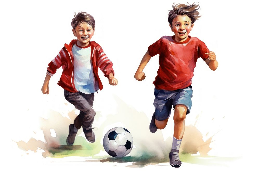 Sports soccer football child. AI generated Image by rawpixel.