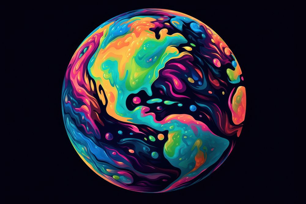 Pattern sphere planet earth. 