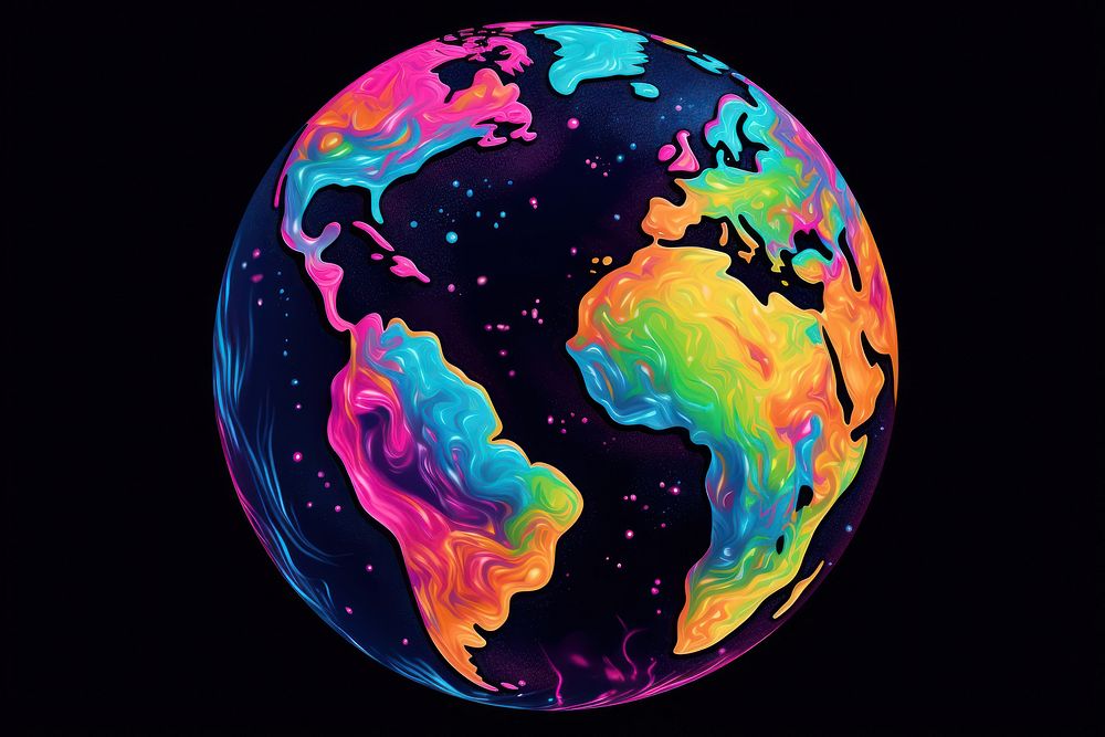 Planet earth globe space. AI generated Image by rawpixel.