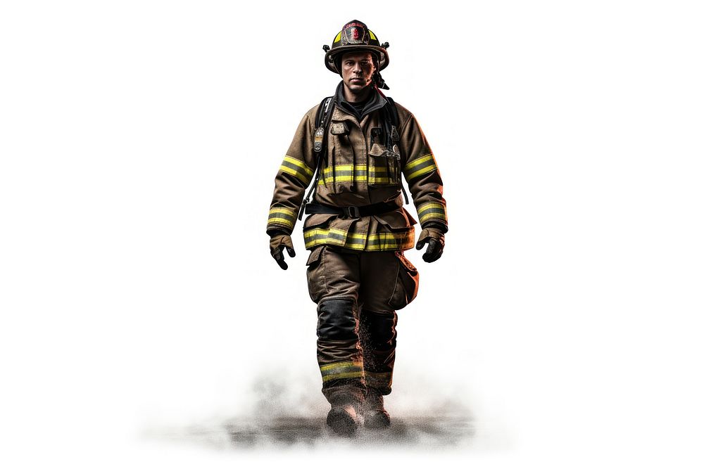 Firefighter helmet adult extinguishing. AI generated Image by rawpixel.