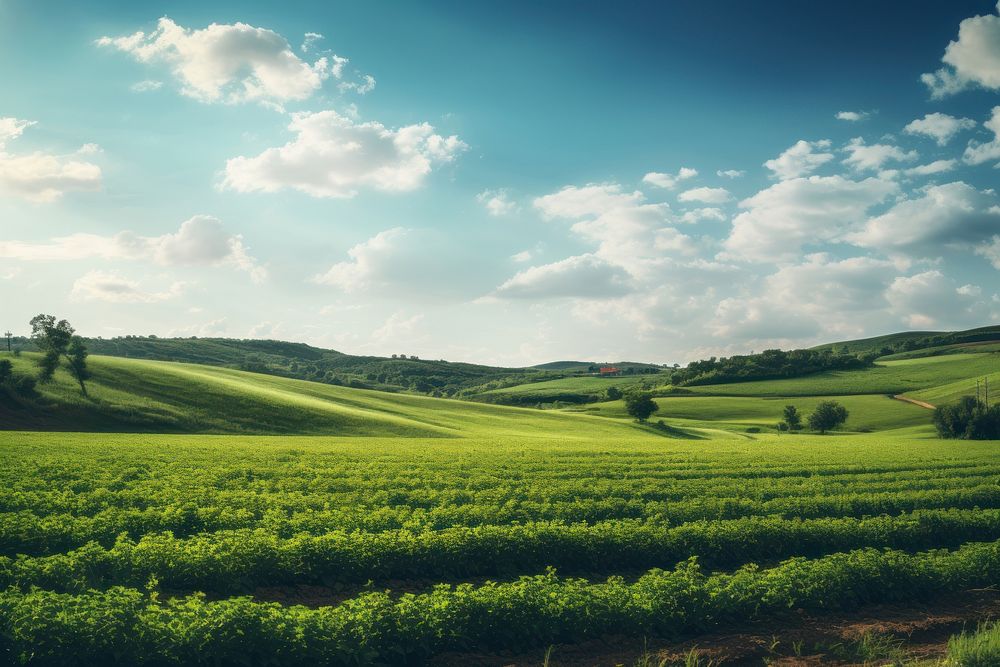 Land landscape grassland outdoors. AI generated Image by rawpixel.