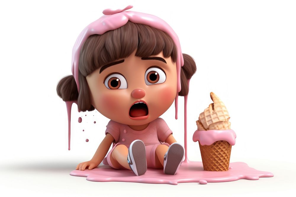 Dessert cream doll toy. AI generated Image by rawpixel.