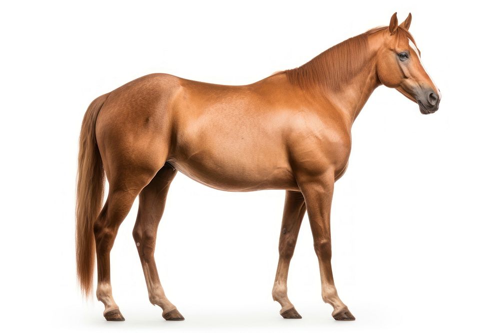 Horse standing animal mammal. AI generated Image by rawpixel.