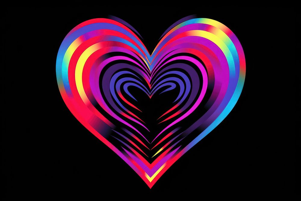 Heart illuminated creativity futuristic. AI generated Image by rawpixel.