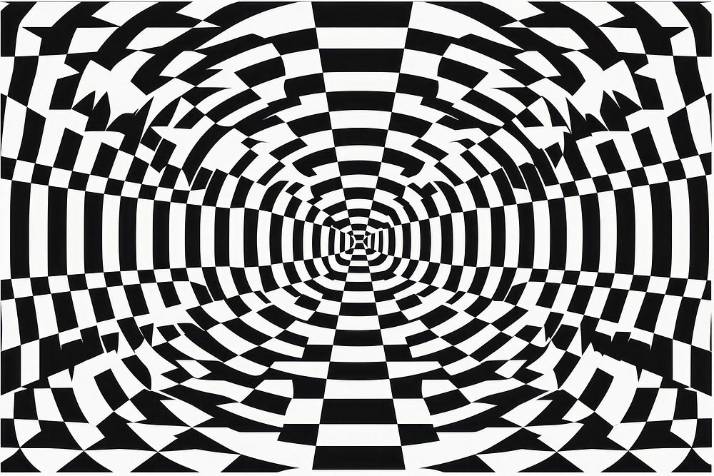 Pattern drawing spiral black