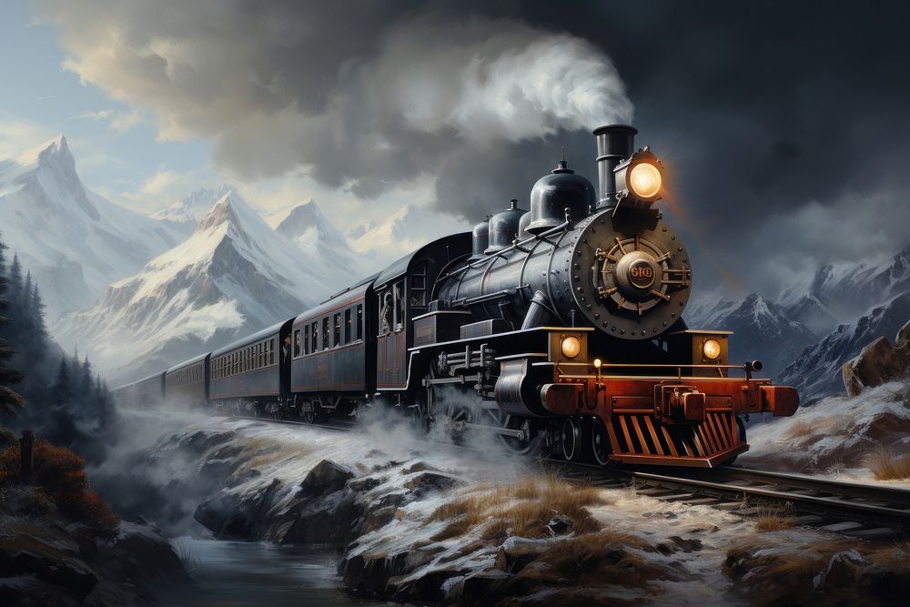 steam train wallpaper