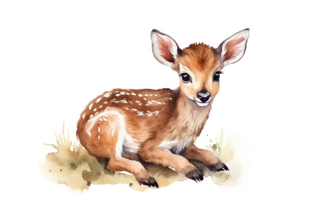 Wildlife animal mammal deer. AI generated Image by rawpixel.