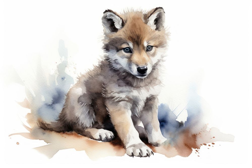 Wildlife animal mammal wolf. AI generated Image by rawpixel.
