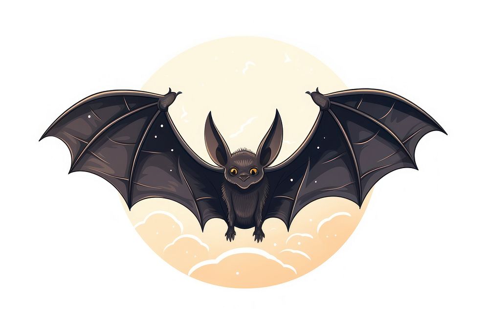 Bat animal chandelier wildlife. AI generated Image by rawpixel.