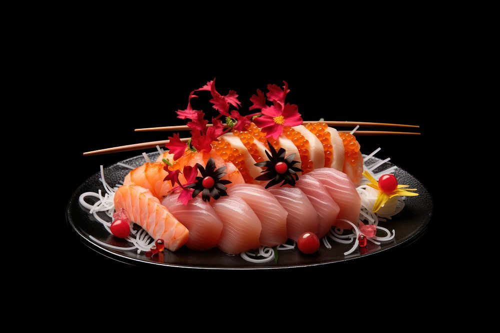 Sushi plate seafood meal. AI generated Image by rawpixel.