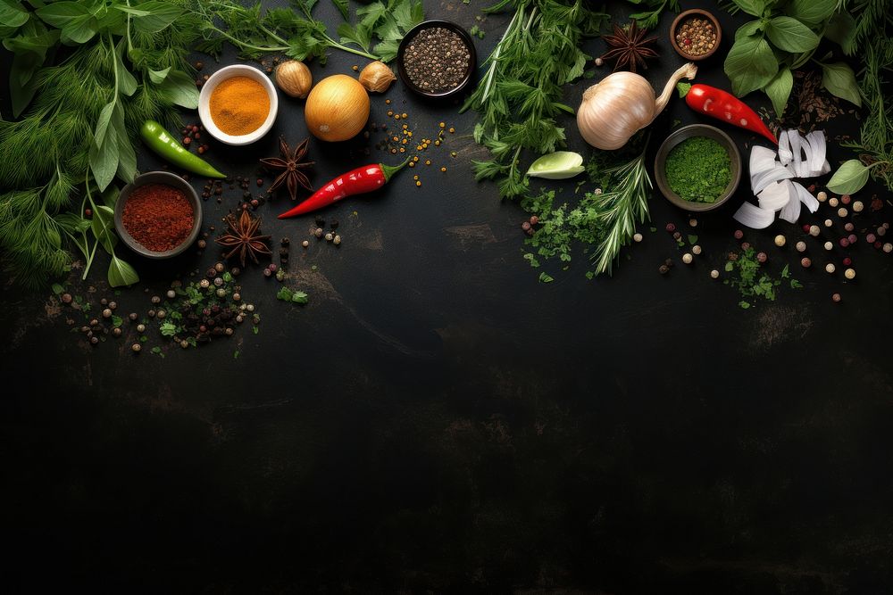 Herbs spice plant food. AI generated Image by rawpixel.