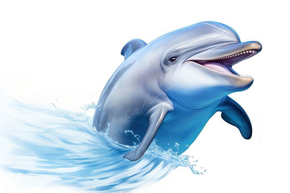 Dolphin animal mammal underwater, digital | Free Photo Illustration ...