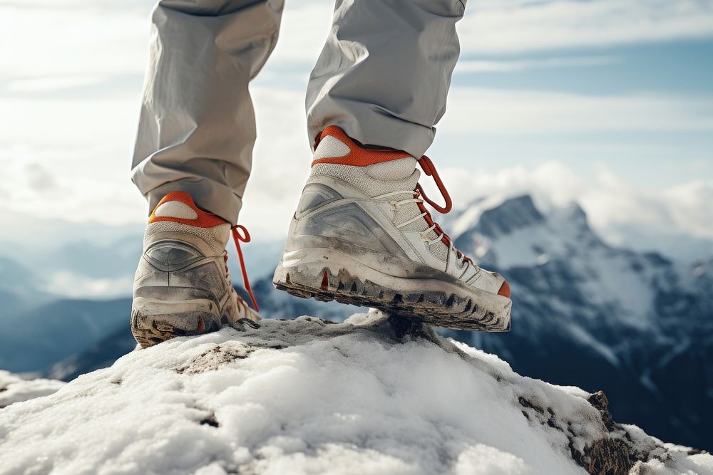 Mountain climbing footwear outdoors. AI generated Image by rawpixel.