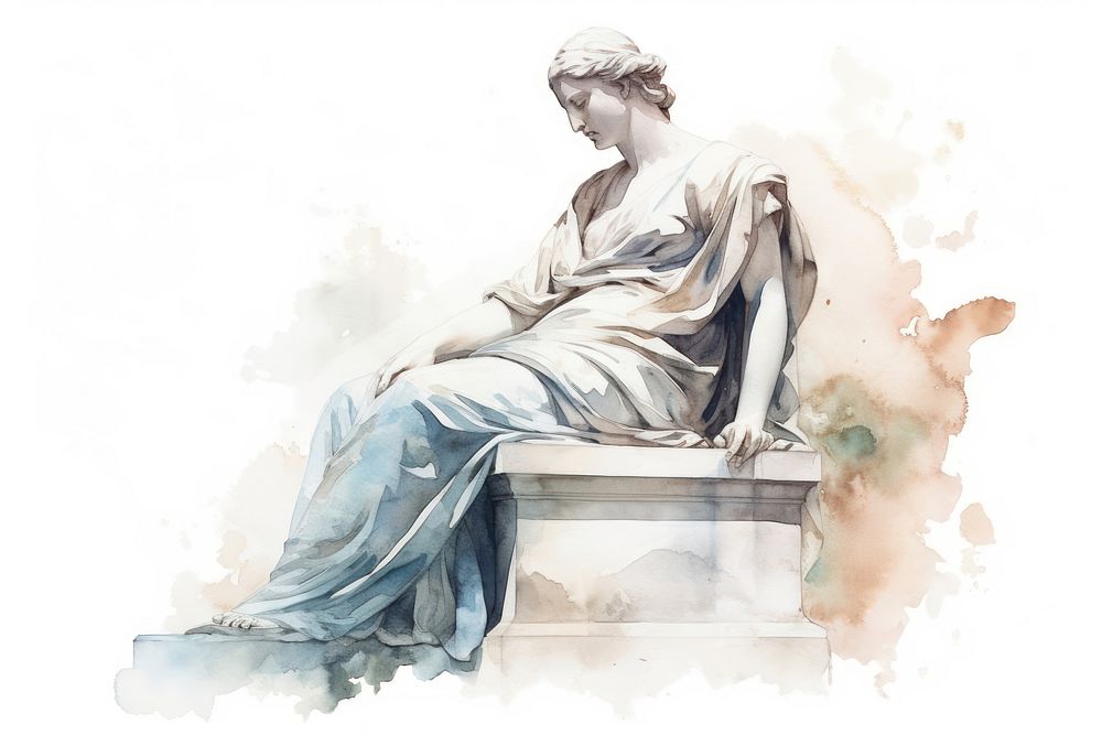 Drawing statue sketch art. AI generated Image by rawpixel.