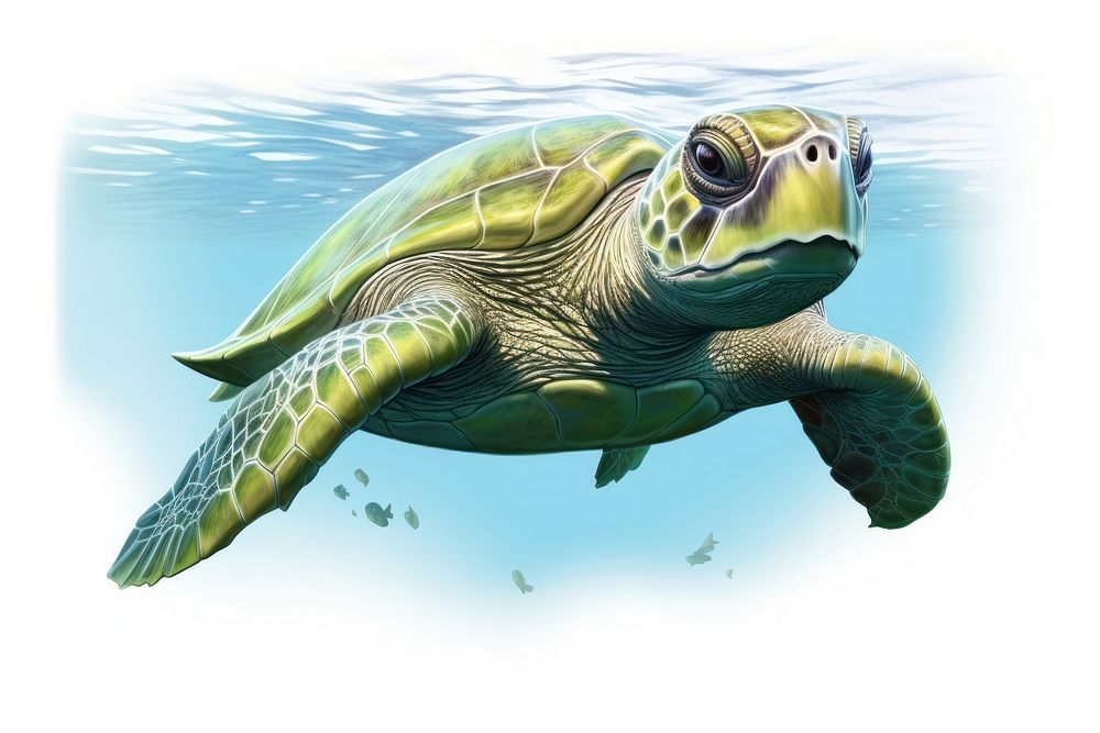 Swimming reptile animal turtle. AI | Free Photo Illustration - rawpixel