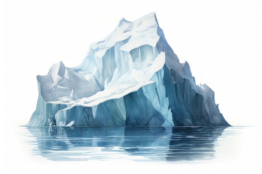 Iceberg outdoors nature tranquility. AI generated Image by rawpixel.