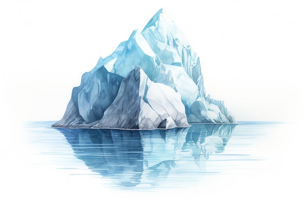 Iceberg mountain outdoors nature. AI generated Image by rawpixel.