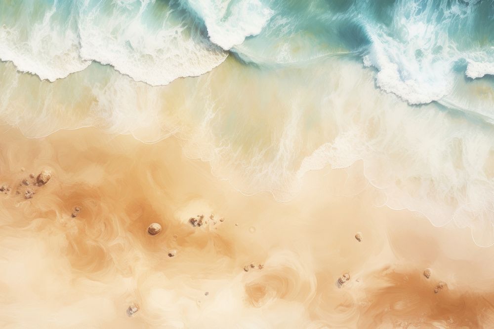 Beach backgrounds outdoors nature, digital paint illustration. AI generated image
