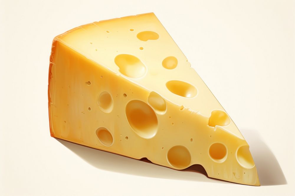 Cheese food parmigiano-reggiano freshness, digital paint illustration. AI generated image