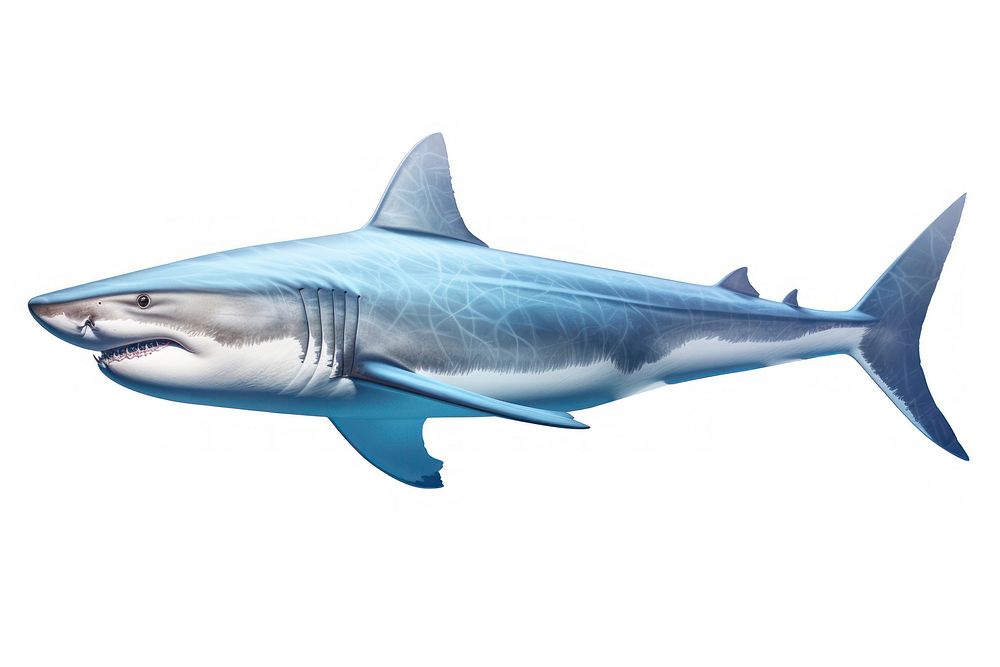 Shark animal fish transportation, digital paint illustration. AI generated image