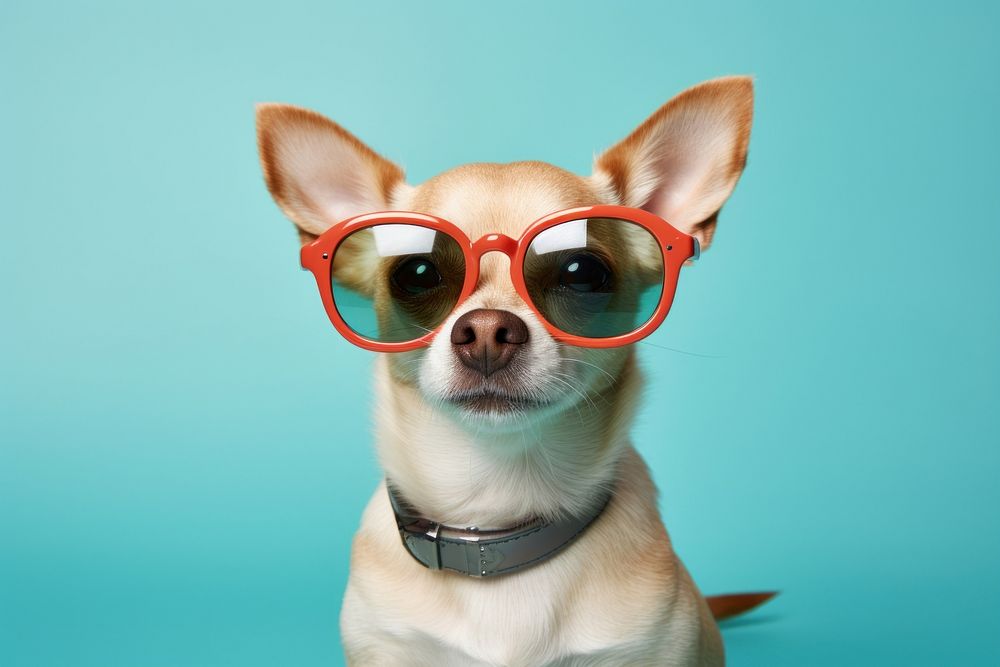 Sunglasses animal dog chihuahua. AI generated Image by rawpixel.