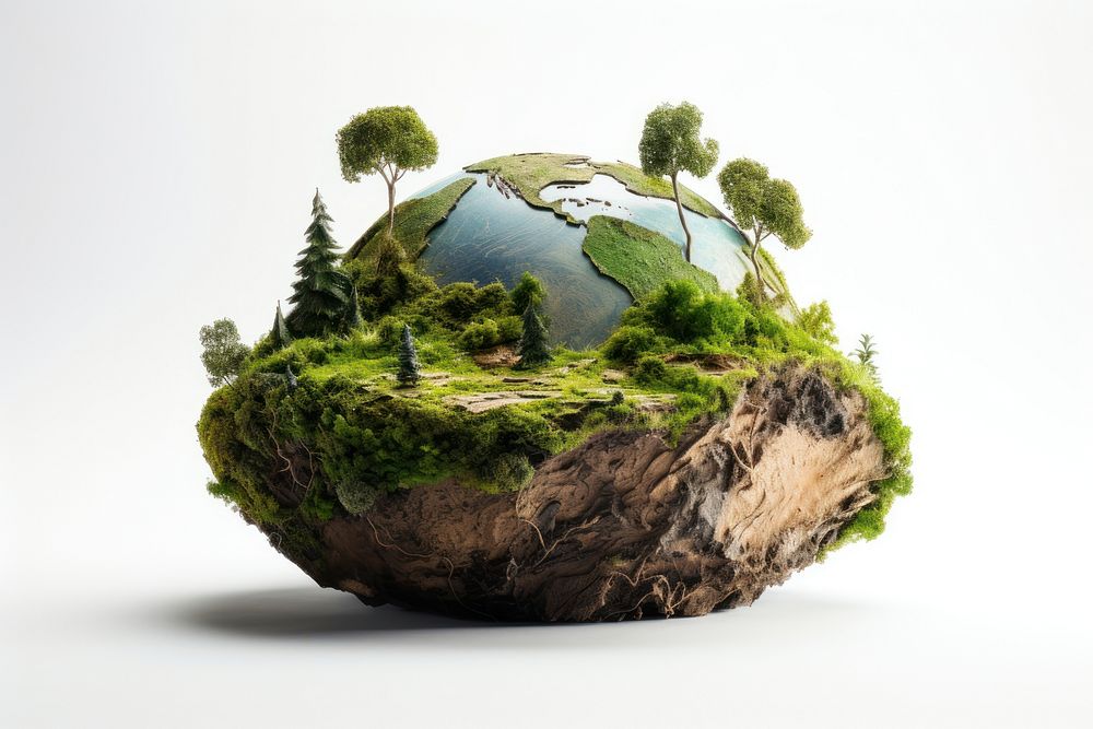 Outdoors nature planet sphere. AI generated Image by rawpixel.