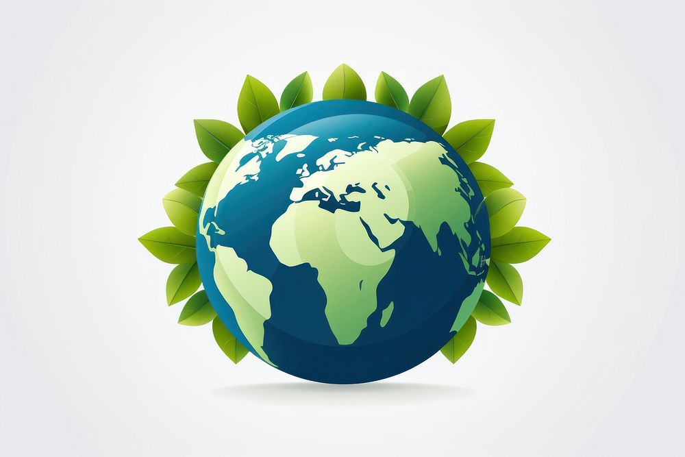 Sphere planet earth green. AI generated Image by rawpixel.