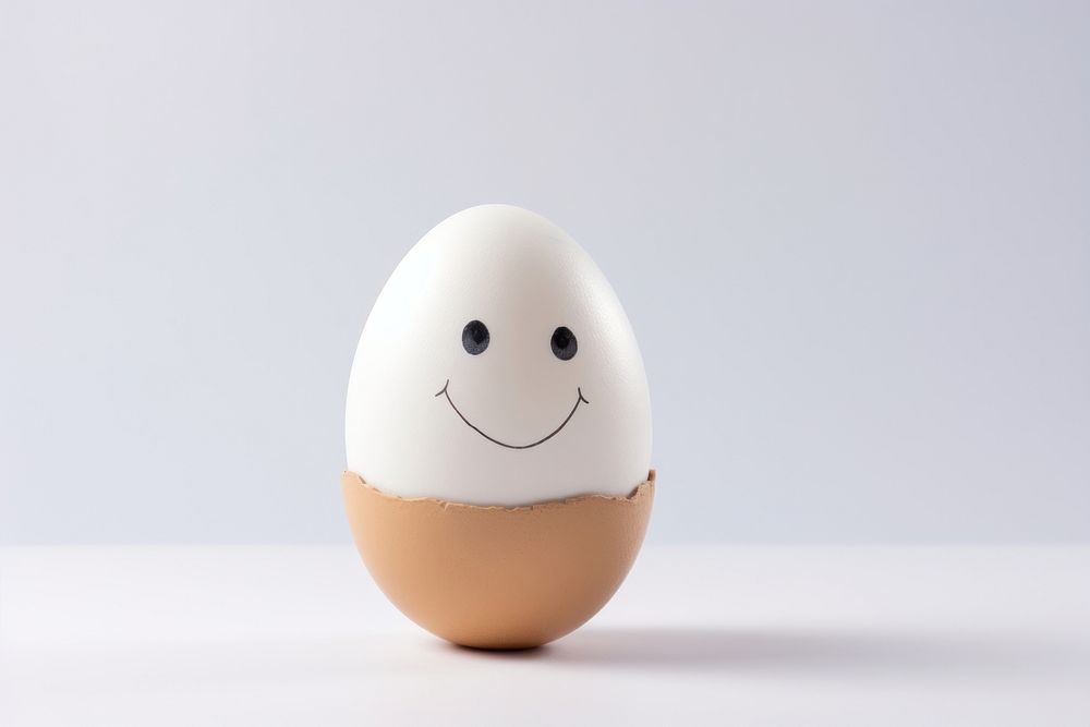 Egg face anthropomorphic representation. AI generated Image by rawpixel.