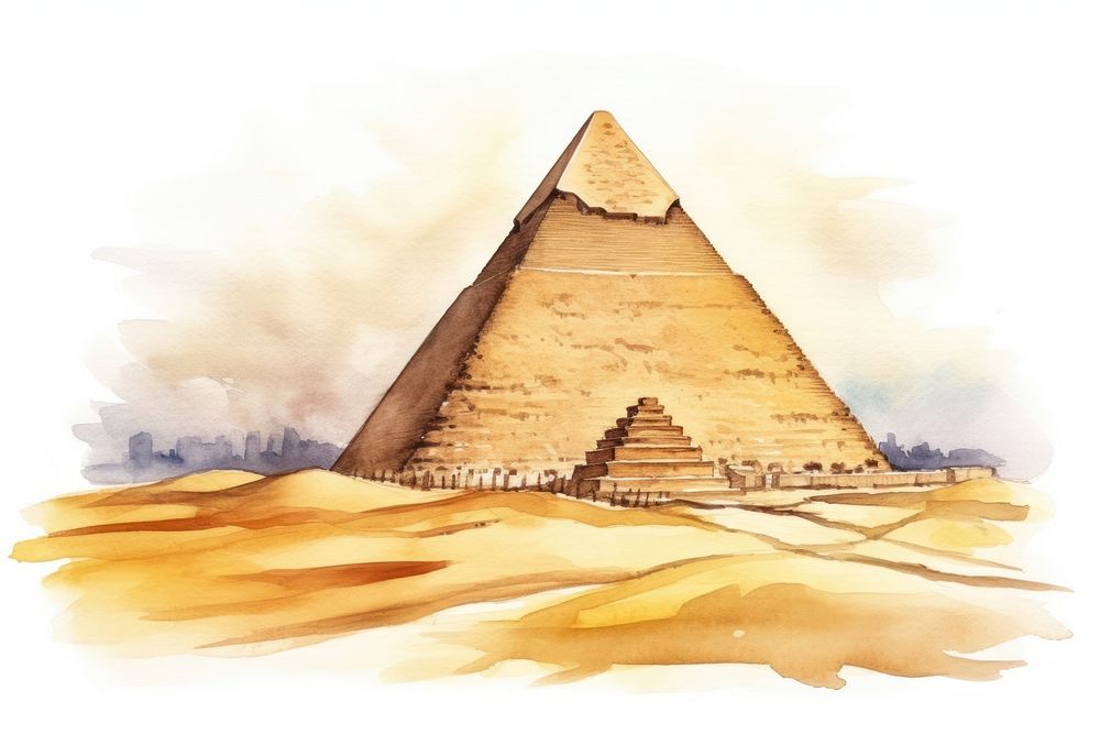 Architecture pyramid archaeology creativity. AI generated Image by rawpixel.