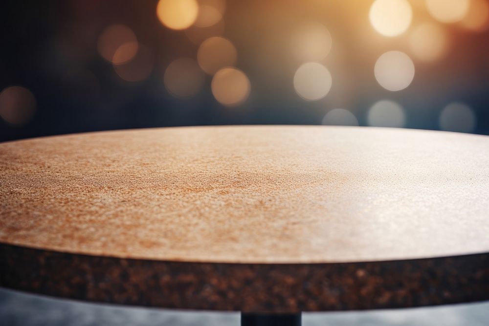 Table furniture defocused lighting. 