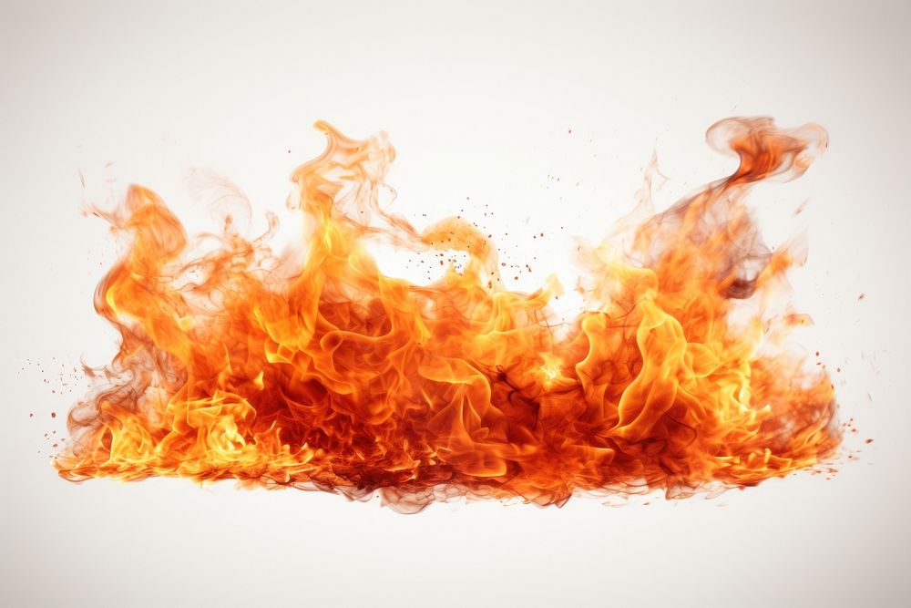 Fire backgrounds bonfire white background. AI generated Image by rawpixel.