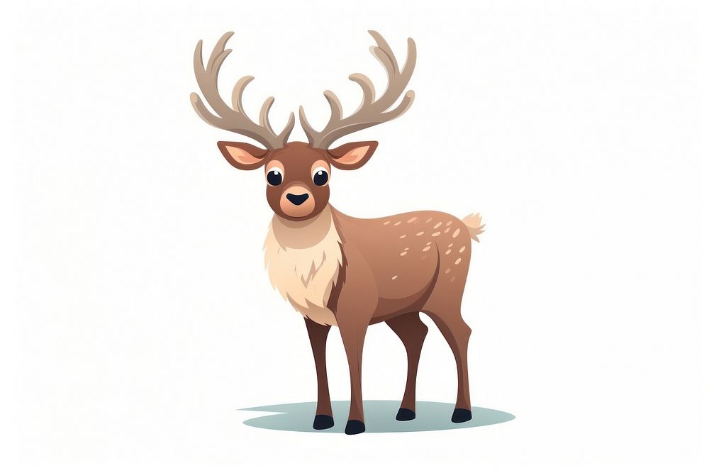 Wildlife animal antler mammal. AI generated Image by rawpixel.