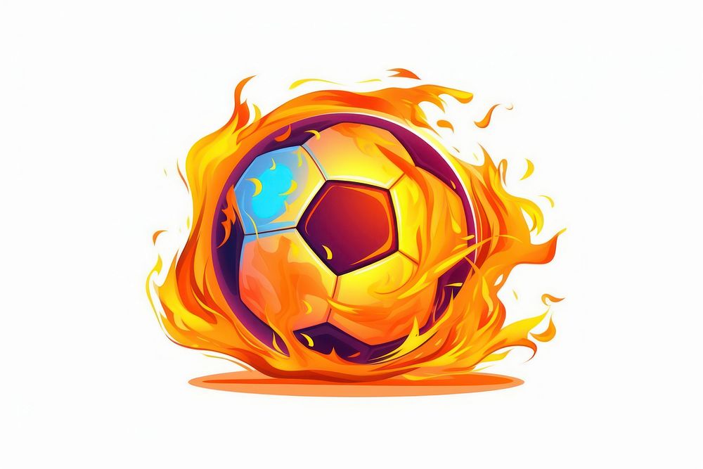 Football fire sports competition. AI generated Image by rawpixel.