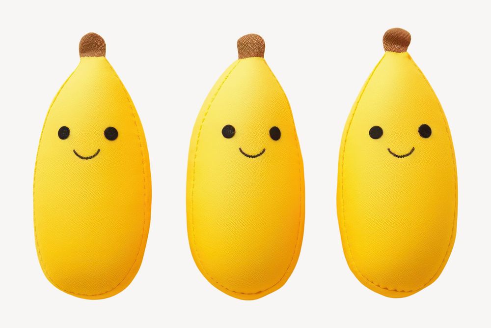 Toy cartoon banana cute. 