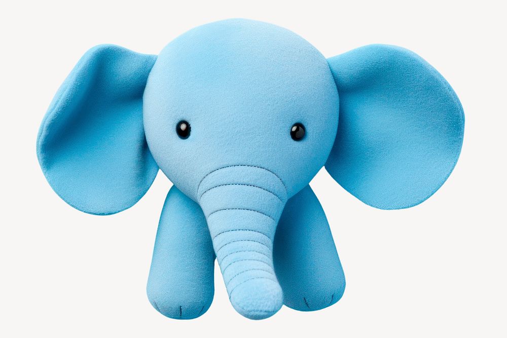 Elephant toy wildlife cartoon. 