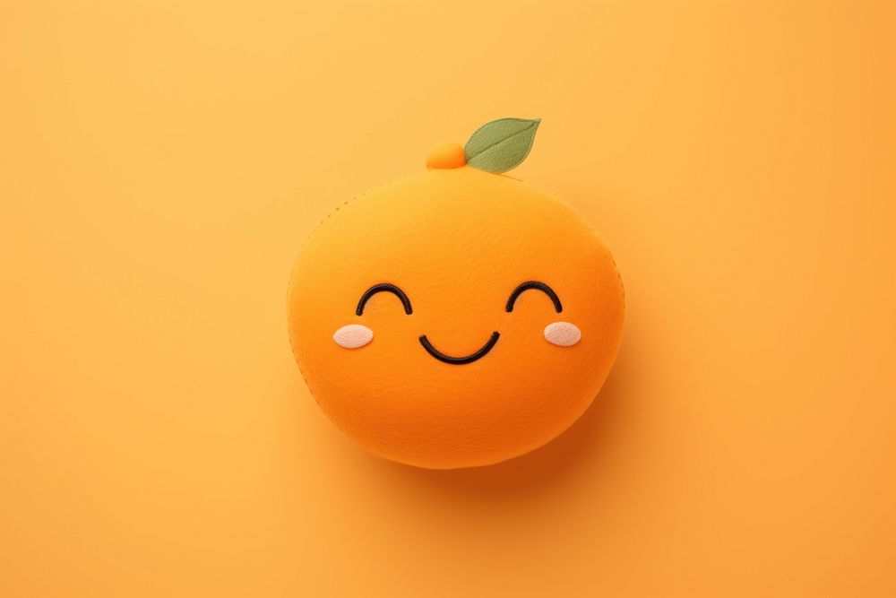 Cartoon orange fruit food. AI generated Image by rawpixel.