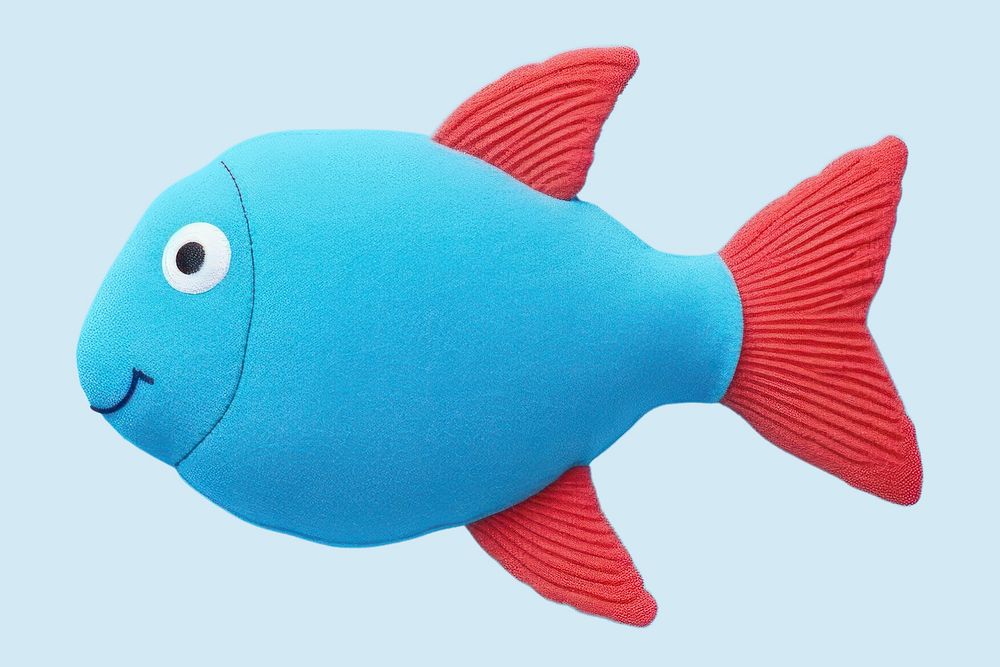 Fish cartoon animal toy. AI generated Image by rawpixel.