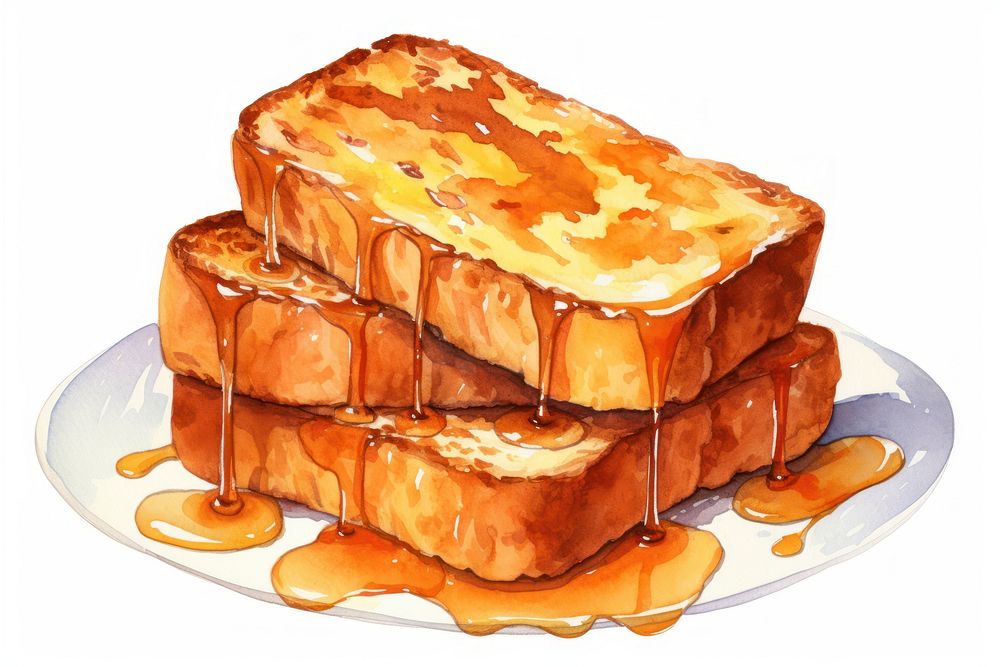 Dessert bread toast food. AI generated Image by rawpixel.