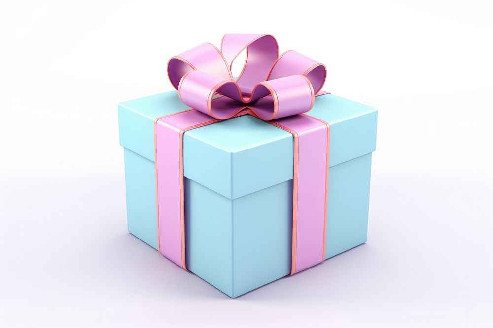 Gift box white background celebration. AI generated Image by rawpixel.