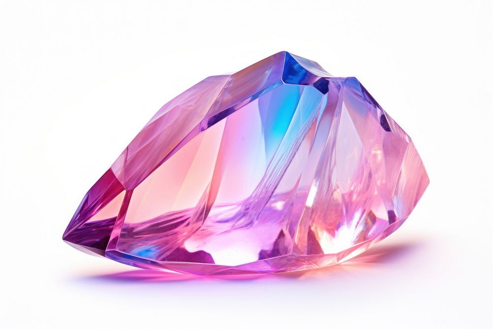 Crystal amethyst gemstone glowing. AI generated Image by rawpixel.