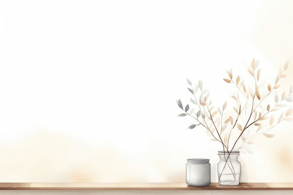 Decoration plant vase wall. AI generated Image by rawpixel.