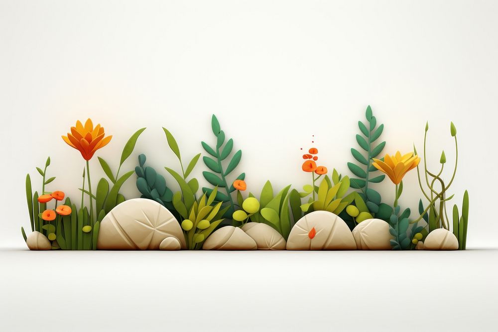 Flower plant cartoon blossom. AI generated Image by rawpixel.
