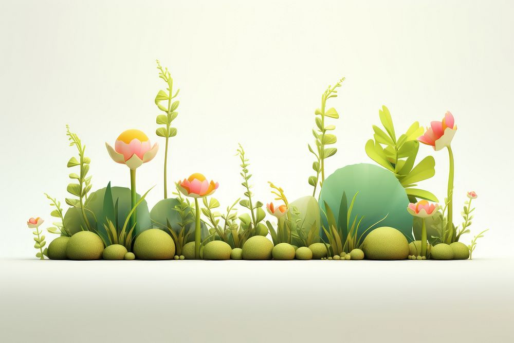 Plant cartoon nature flower. AI generated Image by rawpixel.