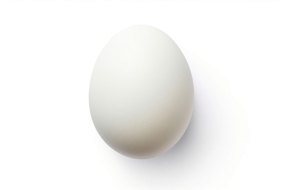 Egg white white background simplicity, digital paint illustration. AI generated image