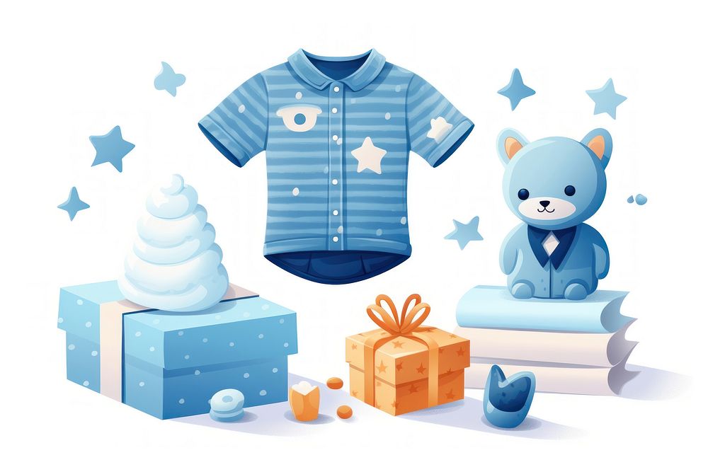 Gift blue representation celebration. AI generated Image by rawpixel.