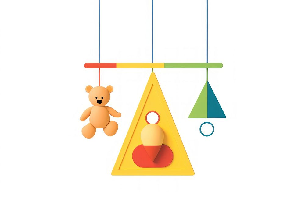 Toy hanging line representation. AI generated Image by rawpixel.