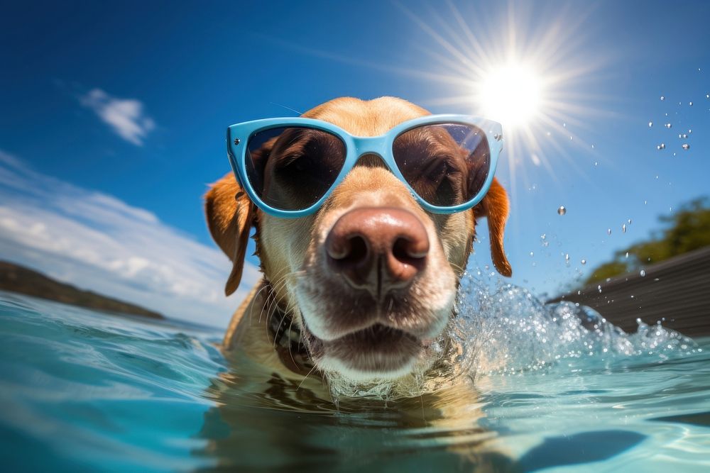 Swimming glasses sunglasses outdoors. AI generated Image by rawpixel.