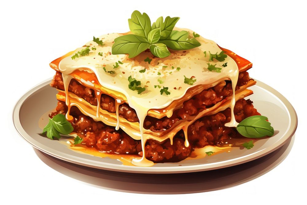 Dessert lasagna food meal. AI generated Image by rawpixel.
