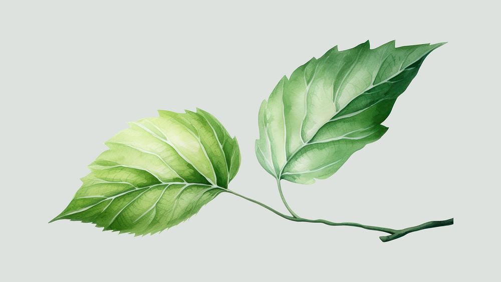 Leaf plant freshness branch. AI generated Image by rawpixel.