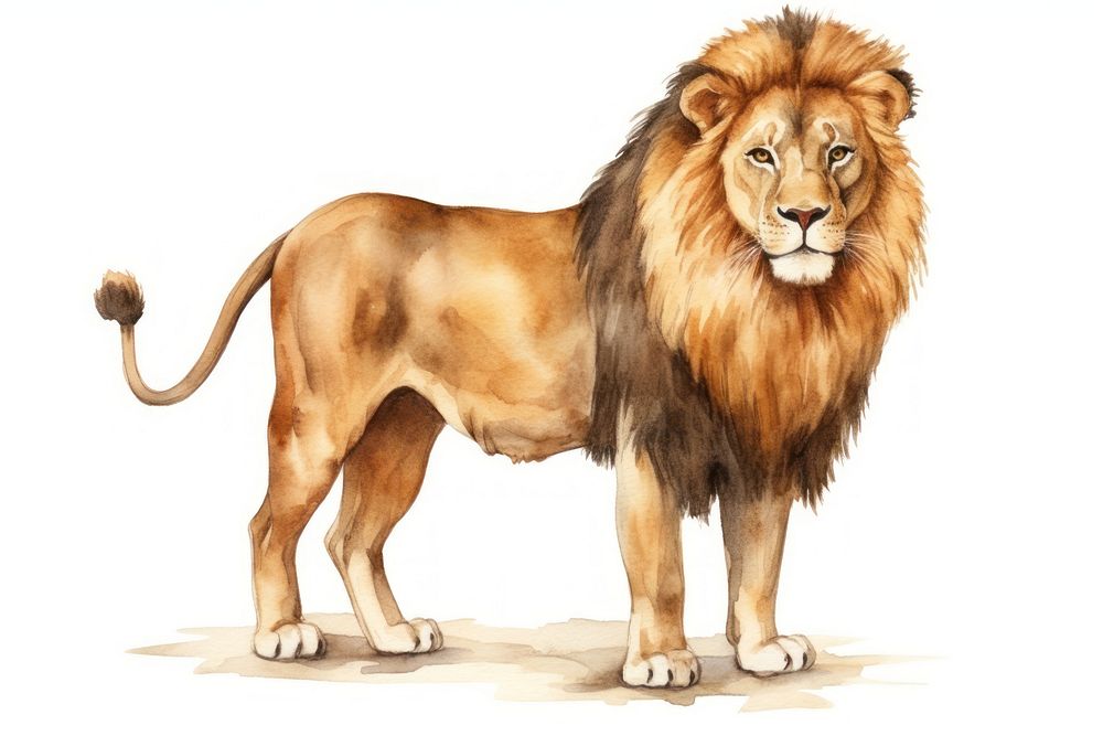 Mammal animal lion carnivora. AI generated Image by rawpixel.